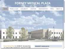 Tablet Screenshot of forneymedicalplaza.com